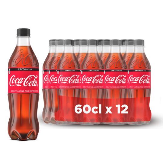 PET COKE ZERO PET 60CL x 12