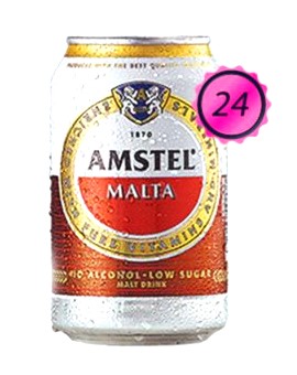 AMSTEL MALTA CAN 33CL X24