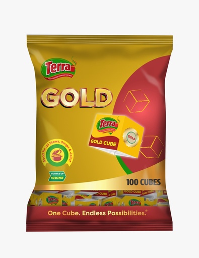 [TGC-020-P100] TERRA GOLD CUBES 100 X 20