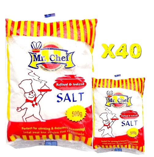 [MCF-500-P040] MR CHEF SALT 500G X 40